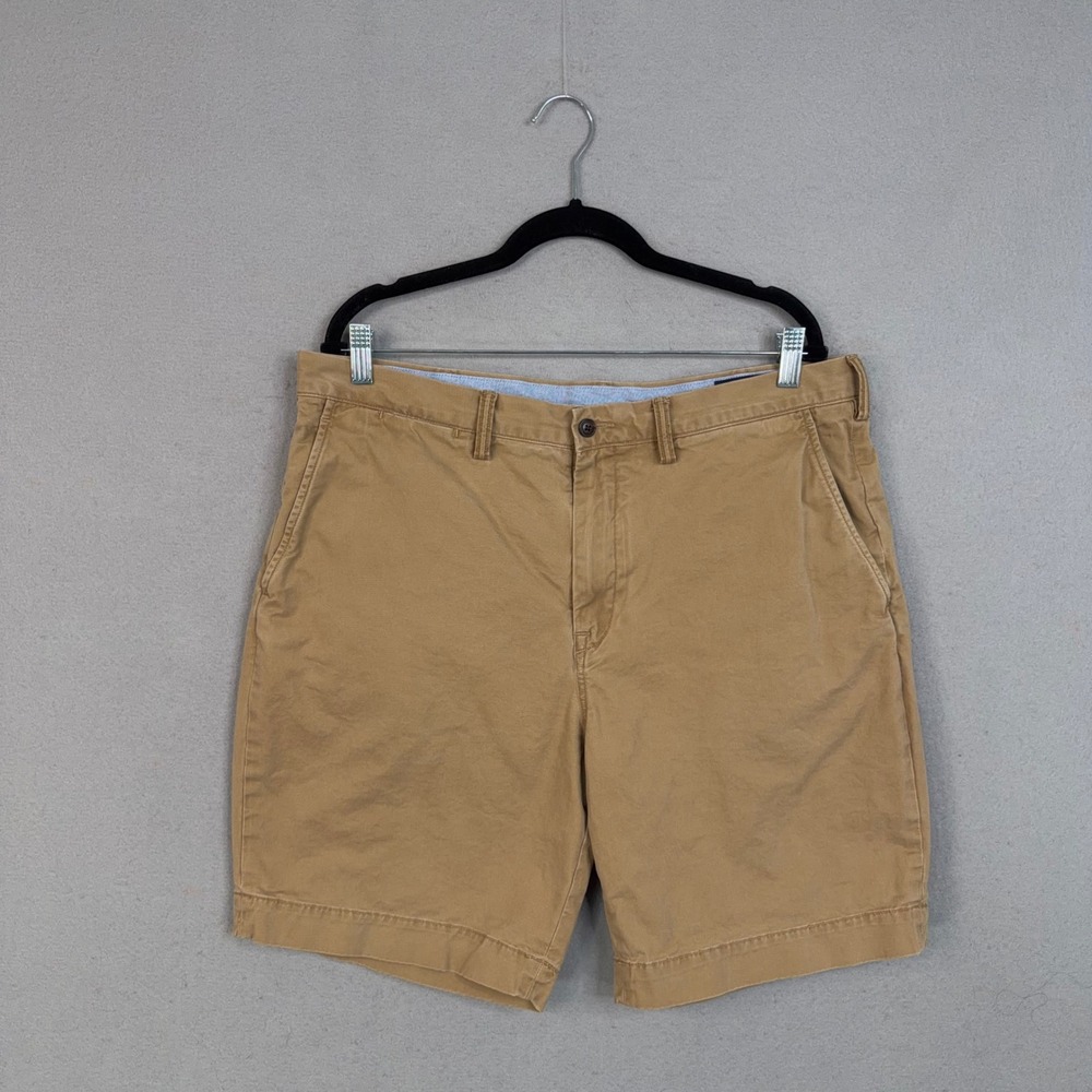 Polo Ralph Lauren Chino Shorts Mens 36 Tan Stretch Classic Fit Preppy Casual